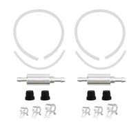 Fukaisu 2pcs Brake Bleeder Kit, Premium Durable Soft Hose with One-Way Check Valve Universal Brake Fluid Bleeding Tool Suitable for Motorbike Bike Car