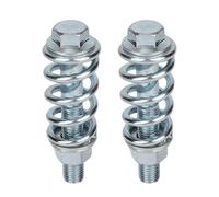 Fukaisu 2pcs Exhaust Bolt and Spring, M10 Automotive Exhaust Spring Screws with Nuts Pipe Manifold Repair Hardware Kit Universal for Cars Trucks SUVs Automotive Replacement Parts & Accessories