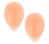 Fukaisu 2pcs Silicone Hip Enhancement Pads for Women, 7.7x5.5in Large Hip Enhancer Adhesive Shapewear Butt Lift Pads Inserts for Hourglass Figure (Beige)