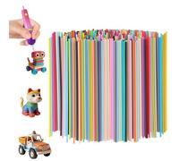 Fukaisu 300pcs 3D Pen Filament Refills, 32 Colors Refills Packs Materials for Start+ 2.5mm/0.1in Diameter 3D Printer Filaments Accessories for 3D Print Kids School Curriculum or Family Crafts