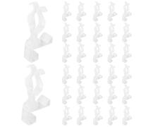 Fukaisu 30pcs Multipurpose C7 C9 Gutter Light Clips, Christmas Light Hooks Clips for Outside Roof Fence Railing Mantel Christmas Tree No Tools Required