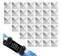 Fukaisu 36pcs Pyramid Studs Snowboard Stomp Pad, Anti-Skid Self Adhesive Stomp Pad Snowboarding Metal Snowboard Grip Mat Provides Extra Grip for Winter Sport Ski Skiing Women Men