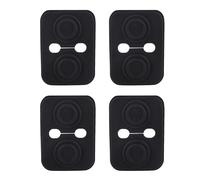 Fukaisu 4pcs Car Door Strike Protector, Thickened Silicone Car Door Lock Protective Cover Universal Self-Adhesive Latch Guard for Noise Reduction & Scratch Protection Fits Most Vehicles