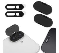 Fukaisu 4pcs Privacy Cover Set Compatible with iPhone 16/16PLUS/17, Including Front and Rear Camera Lens Cover for Protecting Privacy and Security But Not Affect Facial Recognition