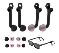 Fukaisu 4pcs Smart Glasses Sound Amplifier Compatible with Rokid/XREAL/VITURE/Rayneo/Inmo, Privacy Listening Silicone Audio Enhancer for Smart Glasses Accessories