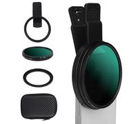 Fukaisu 67mm Variable ND Lens Filter ND2-400 Neutral Density Filter Kit for DSLR & Phones, 1-10 Stops Adjustable ND Filters with Adapter Ring for iPhone 11-17 Samsung Galaxy S25 S24 S22 Ultra More