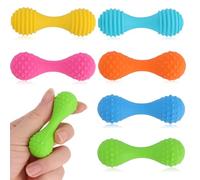 Fukaisu 6pcs Fidget Spinning Top Toy for Adults, Multi-color Quiet Silicone Sensory Worry Stone Fingertip Toys Cool Textured Gadget Tool for Office Desk Classroom Rewards