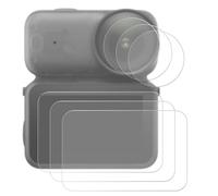 Fukaisu 6pcs Screen Protectors for DJI Osmo Nano, Tempered Film & Hydrogel Membranes Anti-Scrach Ultra HD Lens Protector Case with Cleaning Cotton Pads, for DJI Osmo Nano Accessories