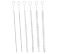 Fukaisu 6pcs Straw Cleaner Brushes for Stanley, 12.6in Extra Long Reusable Straw Brushes 4 Diameters Full Bristle Coverage Cleaning Accessories for Water Bottles Tumblers Sippy Cup Tube Gap (White)