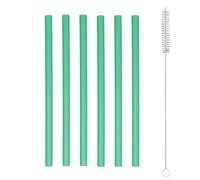 Fukaisu 6pcs Straw Replacement Compatible with Owala FreeSip Sway 30oz Water Bottle, Plastic Straw with Cleaning Brush Cleaner Reusable Accessories Parts for Owala Insulated Water Bottles (Green)