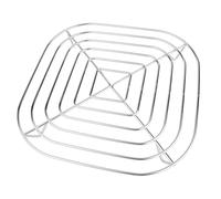 Fukaisu Air Fryer Crisper Rack, Stainless Steel Replacement Parts Grill Tray Plate Containers Compatible with Ninja Crispi Air Fryer FN090 FN091 FN100 FN101 FN103 All Series(Silver)