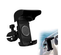 Fukaisu Boat Phone Holder with Sunshade, 360 Degree Adjustable Marine Cell Phone Mount with Knob Crab Clamp Universal Smartphone Accessory for Cycling Boat Rail Pontoon & Outdoor Use