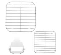 Fukaisu Crisper Rack for Ninja Crispi Air Fryer 2.5/4QT & 6-Cup, 2 Sizes Food-Safe 304 Stainless Steel Air Fryer Replacement Parts & Accessories for Ninja FN100 FN101 FN103 FNO90 FNO91