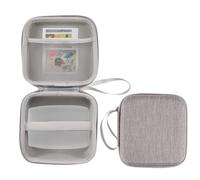 Fukaisu Hard Storage Case Compatible with Fujifilm Instax Mini Link 3/2/1 Smartphone Printer, Protective Mini Photo Printer Carrying Case with Mesh Pocket for Accessories (Gray)