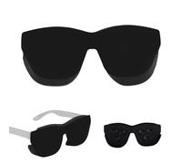 Fukaisu Light Blocking Compatible with Rayneo, Silicone Glasses Lens Shade for RayNeo Air3 3S 3S Pro Air2 2S AR Glasses Full Light Blocking Cover (Black)