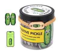 Fukaisu Positive Pickle Cards Jar with NFC Tech, 60 Affirmation Cards for Women Men Teens Emotional Supports Pickle Jar Gifts Fit Family Friends