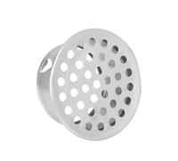 Fukaisu PVC Termination Cap, Stainless Steel PVC Termination Mesh Screen Cover for 3in Inner Diameter Round Mesh Screen Vent Cover for Furnace and Roof Vent Cap(Silver)