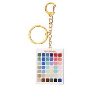 Fukaisu Seasons Color Analysis Swatch Keychain, Portable Seasonal Color Palette Keyring Clear Acrylic Fashion Accessory for Women Clothing Makeup & Outfit Decoaration