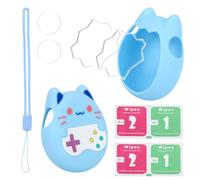 Fukaisu Silicone Cover for Electronic Pet Paradise, Cute Protective Case with Lanyard Screen Protector & Button Film Anti-Drop Shockproof Essential Accessories for Virtual Pet Game