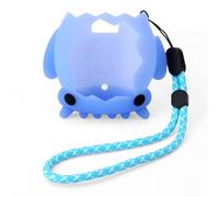Fukaisu Silicone Protective Case with Lanyard for Paradise Virtual Pet Device, 1:1 Fit Shockproof Waterproof Skin Cover Protector Compatible with Paradise Accessories (Blue)
