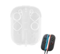 Fukaisu Transparent Storage Case for Joy-Con 2, Plastic Game Controller Protective Box Dust-Proof Portable Handheld Grip Shell with Precise Cutouts for Switch 2 Accessories Game Lover Gifts