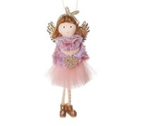 Fukamou Angel Ornaments for Christmas Tree | Plush Christmas Dolls Decorations | Stuffed Angel Doll Craft Colorful Christmas Tree Pendant for Winter New Year