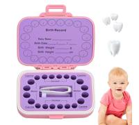 Fukamou Baby Teeth Save Box, Tooth Holders For Kids Keepsake, Tooth Saver, Teeth Storage Holder For Tooth Fairy, Accumulation Of Teeth.