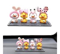 Fukamou Dashboard Duck Figurine, Shaking Head Duck Ornament, Car Interior Dashboard Ornament