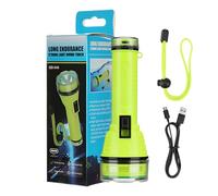 Fukamou Diving Light - Under Water Flashlight for Scuba Diving,Anti-Slip Strap Bright Torch Rechargeable for Snorkeling Fishing Exploration Scientific Research