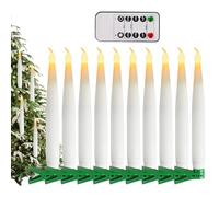 Fukamou Flameless LED Candles Tea Lights,Flameless LED Pillar Candles Lights | Portable LED Flickering Candles for Trees, Windowsills, Mantels