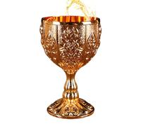 Fukamou Goblet | 30ml Zinc Alloy Retro Embossed Flower Pattern Elegant Pimp Cup | Wine Cabinet Ornaments, Small Wine Cup for Beer Cocktail Whiskey, Retro Ornaments
