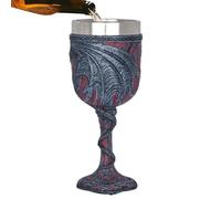 Fukamou Medieval Double Dragon Wine Goblet - Medieval Dragon Goblets Romantic,Medieval Dragon Goblet Halloween Wine Glass for Cocktail Beer Coffee Father Day