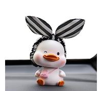 Fukamou Nodding Duck Decor - Portable Shaking Head Duck Animal Puppy Decorations for Car Interior Dashboard Ornament