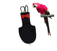 Fukamou Pigeon Pants | Bow Tie Cotton Pigeon Diaper with Waterproof Inner Layer | Adjustable Bird Diaper Suit, Parrot Nappy Clothes for Macaw African Budgies Parakeet Cockatiel