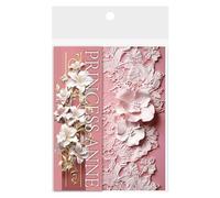 Fukamou Scrapbook Paper Pad, Tearable Scrapbooking Paper in Floral Style for Craft, Elegant Planner Decoration, Multifunctional Art Crafts Supplies for Collage Handbook