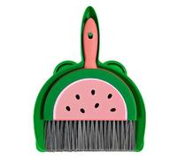 Fukamou Small Broom Dustpan | Fruit Small Dustpan Brush Combo - Cartoon Kids Small Cleaning Brush Set, Portable Little Housekeeping Helper Set for Car Desk Keyboard