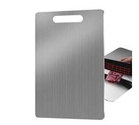 Fukamou Stainless Steel Chopping Board - Double Sided Baking Board, Meat Cutting Board, Easy to Clean, Kitchen Supplies