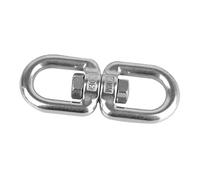 Fukamou Stainless Steel Swivel - Swivel Hook 8 Word,360°Rotational Climbing Rope Swivels For Children’s Web Tree Swing Setting, Aerial Dance, Hammock