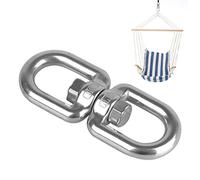 Fukamou Swivel Carabiner - 8-character Swing Swivel Hanger - 360°Rotational Safest Rotational Device, Swing Spinner, Carabiner Swivel, Climbing Rope Swivels For Children’s Web Tree Swing Setting