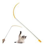 Fukamou Teaser Toy for Cats | 20-Inch Portable Silicone Cat Toy Wand,Flexible Indoor Cat Toys, Interactive Cat Toy, Cat Fishing Rod for Indoor Cat Play and Exercises