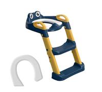 Fukamou Toilet Ladder for Toddler - Adjustable Step Potty Training Seat - Step up Potty Seat, Non-Slip Potty Training Step Stool with Handles for Travel