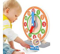 Fukamou Toy Clocks For Kids | Teaching Time Number Clock - Telling Time Teaching Clock, Educational Toys For Child, Toddler, Little Boys, Little Girls