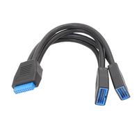 Fukamou USB 3.0 Header Splitter - Molded Y-Type Cable Extension 2 Port Splitter,Home Audio Products for Desktop Computers, Laptops, Scanners, Printers, Cameras