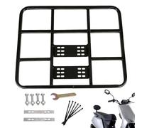 Fukamou Vehicle Cargo Carriers, Hitch Cargo Carrier Metal Rack, Takeaway Box Bracket, Electric Vehicle Rear Shelf, Heavy-Duty Cargo Rack for Food Box Delivery