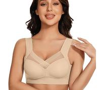 Fukamou Women Bras Wireless,Back Support Bras -Up Comfort Bra | Breathable and Non-Slip Bras for Women and Girls