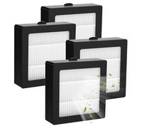 FUKANG Smokeless Ashtray Replacement Filters 4Pack - HEPA & Carbon Layer for Smoke, Dust, Odor Elimination