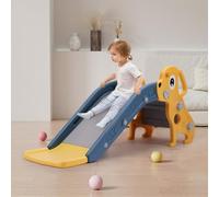 FUKEA Kids Slide,Indoor Toddler Slides Child's Freestanding Slide with Climbing Frame for Toddlers Age 1-6, Indoor Outdoor Garden Baby Slide(Yellow Dog)