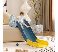 FUKEA Sofa Slide, Toddler Slide Indoor Kids Slide with Extended Length, Baby Car Slide for Bed Couch Slide for Toddler Age 1-3, Blue