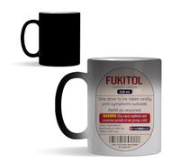 Fukitol Mug - Prescription Medicine, Pharmacology 11 oz Colour Changing Ceramic Magic Mug for Doctors, Nurses, Assistants, Healthcare Workers, Surgeons