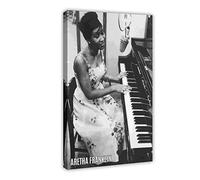 FUKITT Aretha Franklin Poster Canvas Poster Bedroom Decor Sports Landscape Office Room Decor Gift Frame-style 08x12inch(20x30cm)